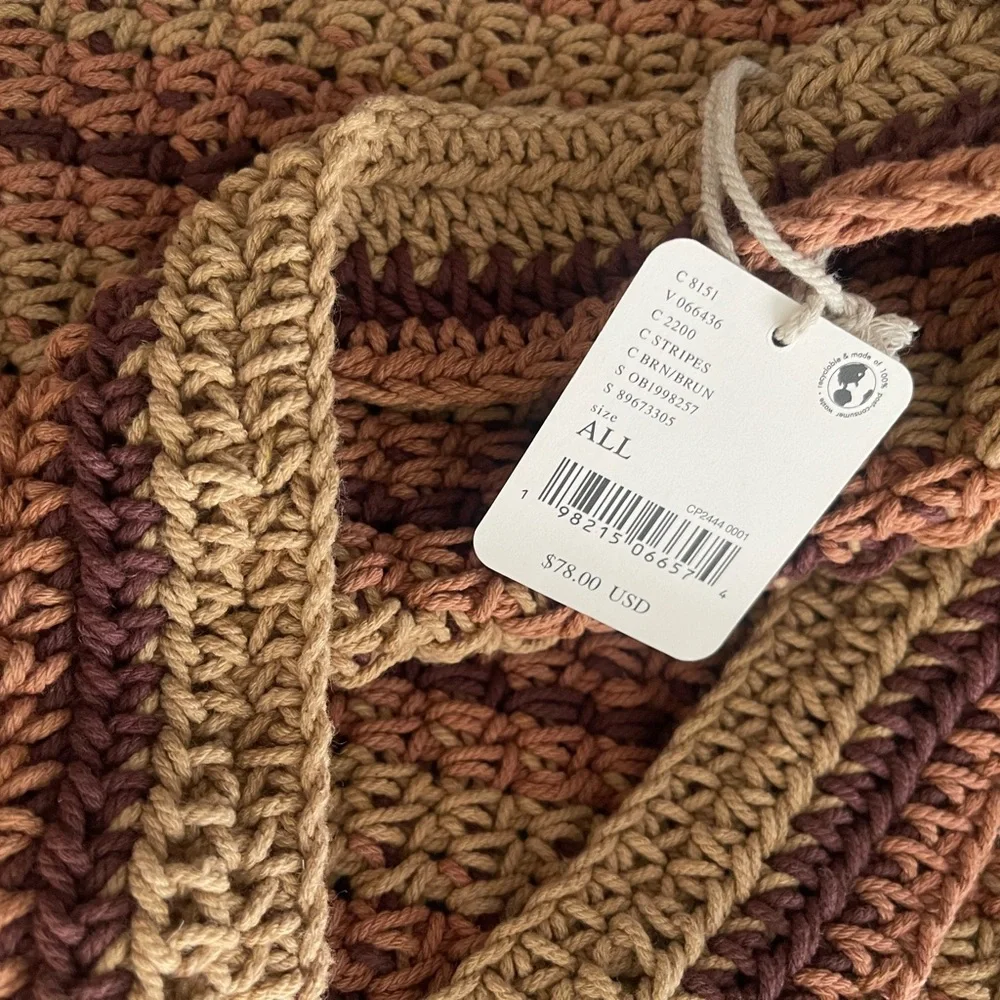 Free People Multicolor Crochet Shoulder Bag